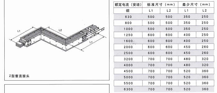 Z型密集型母线槽弯头规格